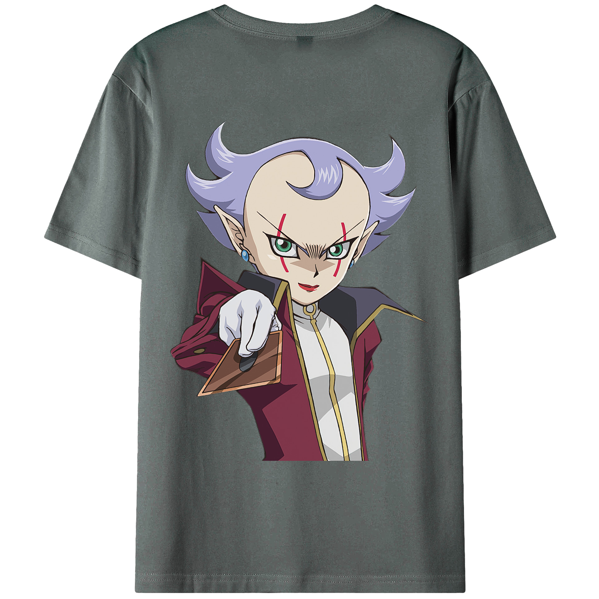 （画像用） 遊☆戯☆王 Yu-Gi-Oh! 綿100％ メンズ半袖Tシャツ（バックプリント） 通気性